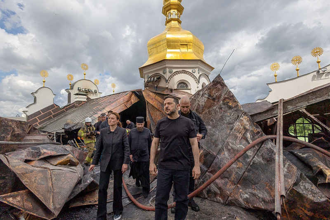 Historic Ukrainian monastery damaged,  10 people killed during Russian attacks